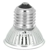 GOOHOCHY Heat Lamp Bulb for Reptile 50w 110v Silver Metal Great for Pet Use Under 80cm Aquarium